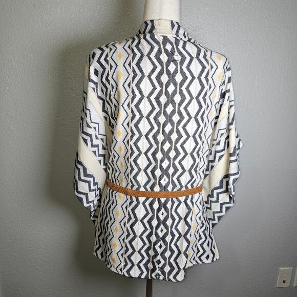 NWT By Design Western Belted Aztec Shawl top 100% Cotton, Old West XL / XXL - Picture 4 of 12